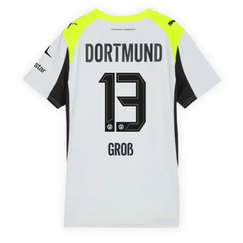 Stroje piłkarskie Borussia Dortmund Pascal Gross #13 Koszulka Wyjazdowej dla damskie 2025-26 Krótki Rękaw